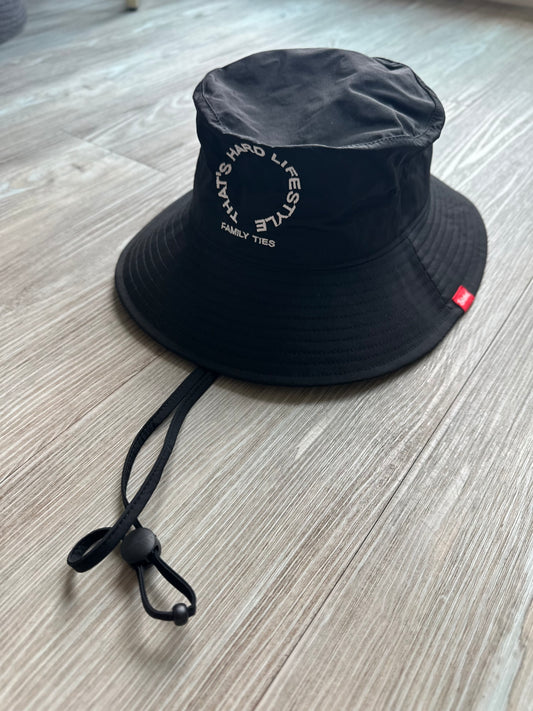 T.H.L Family Ties Nylon Bucket Hat // Black