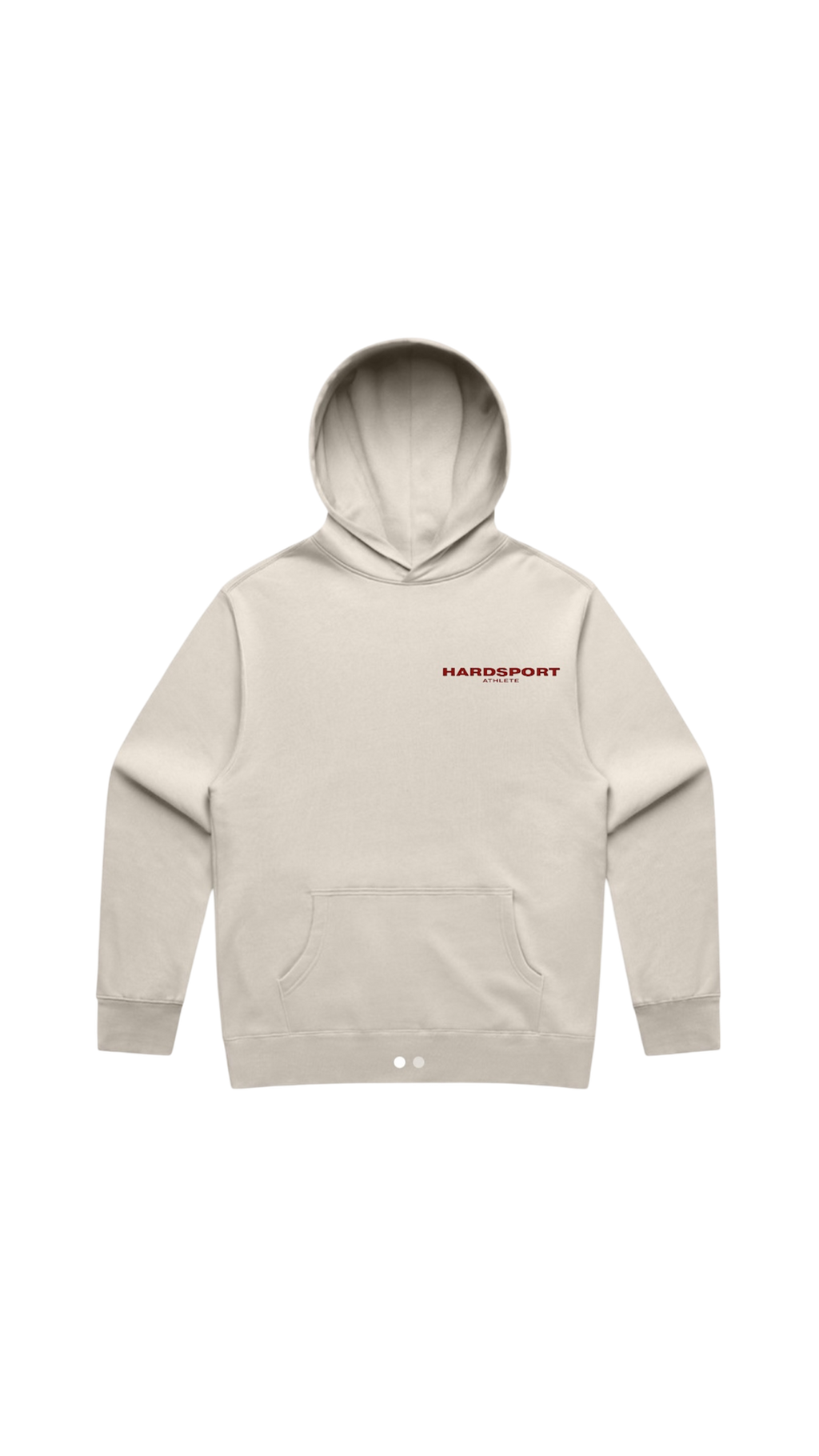 Hardsport Athlete Hooded Sweatshirt // Bone