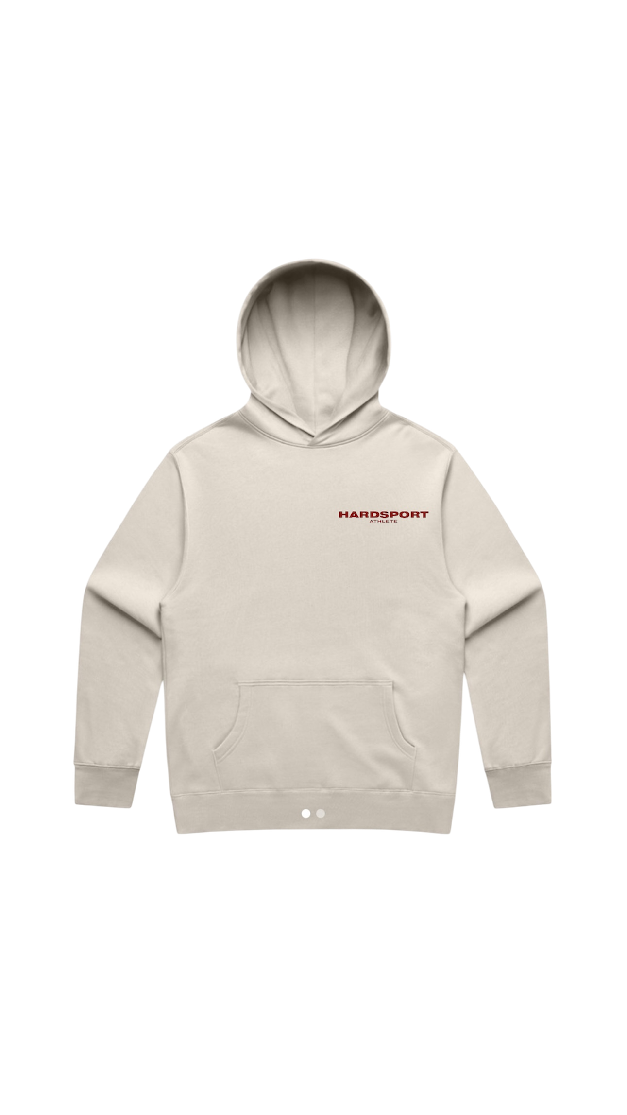 Hardsport Athlete Hooded Sweatshirt // Bone