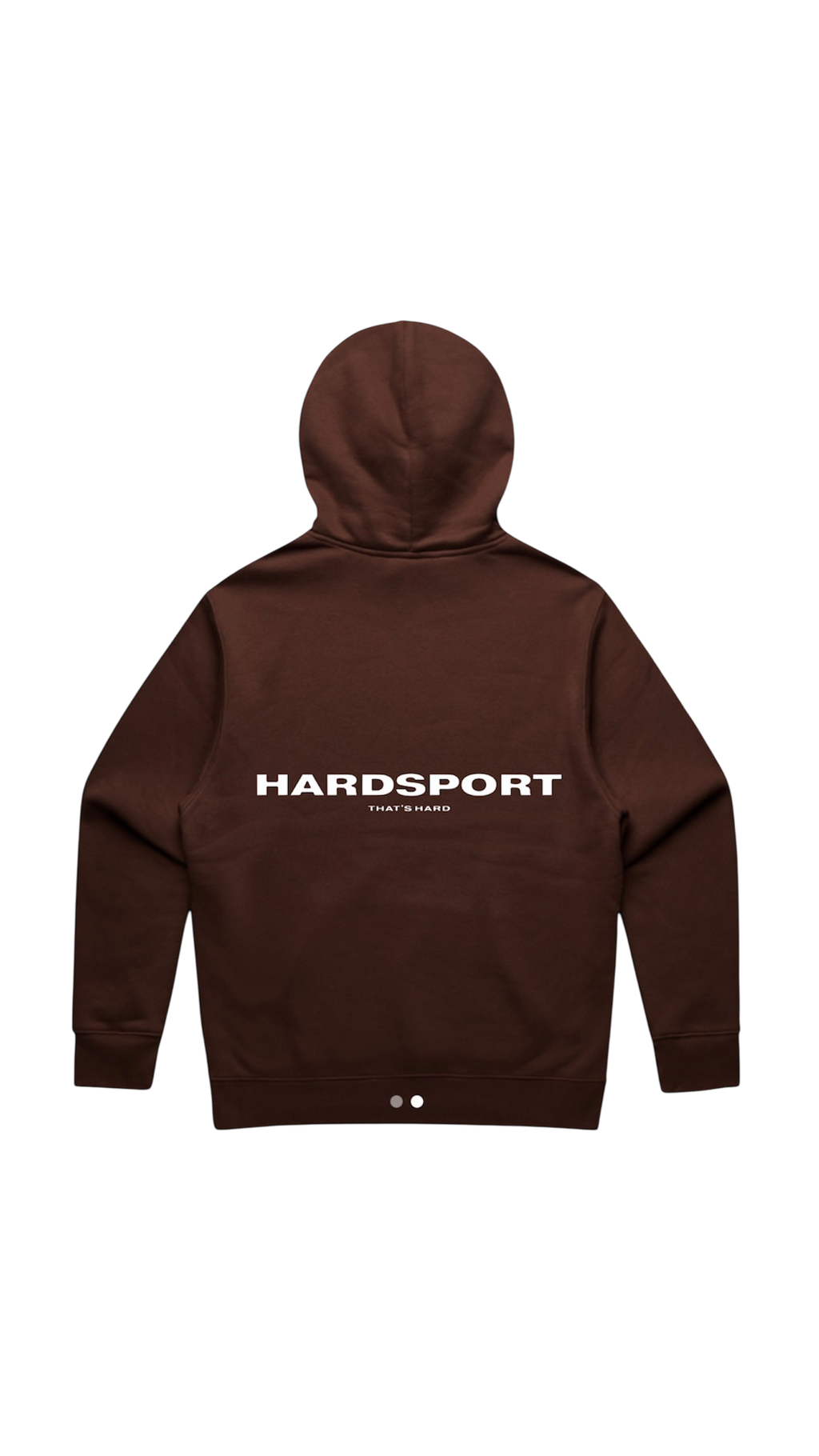 Hardsport Athlete Hooded Sweatshirt // Chocolate