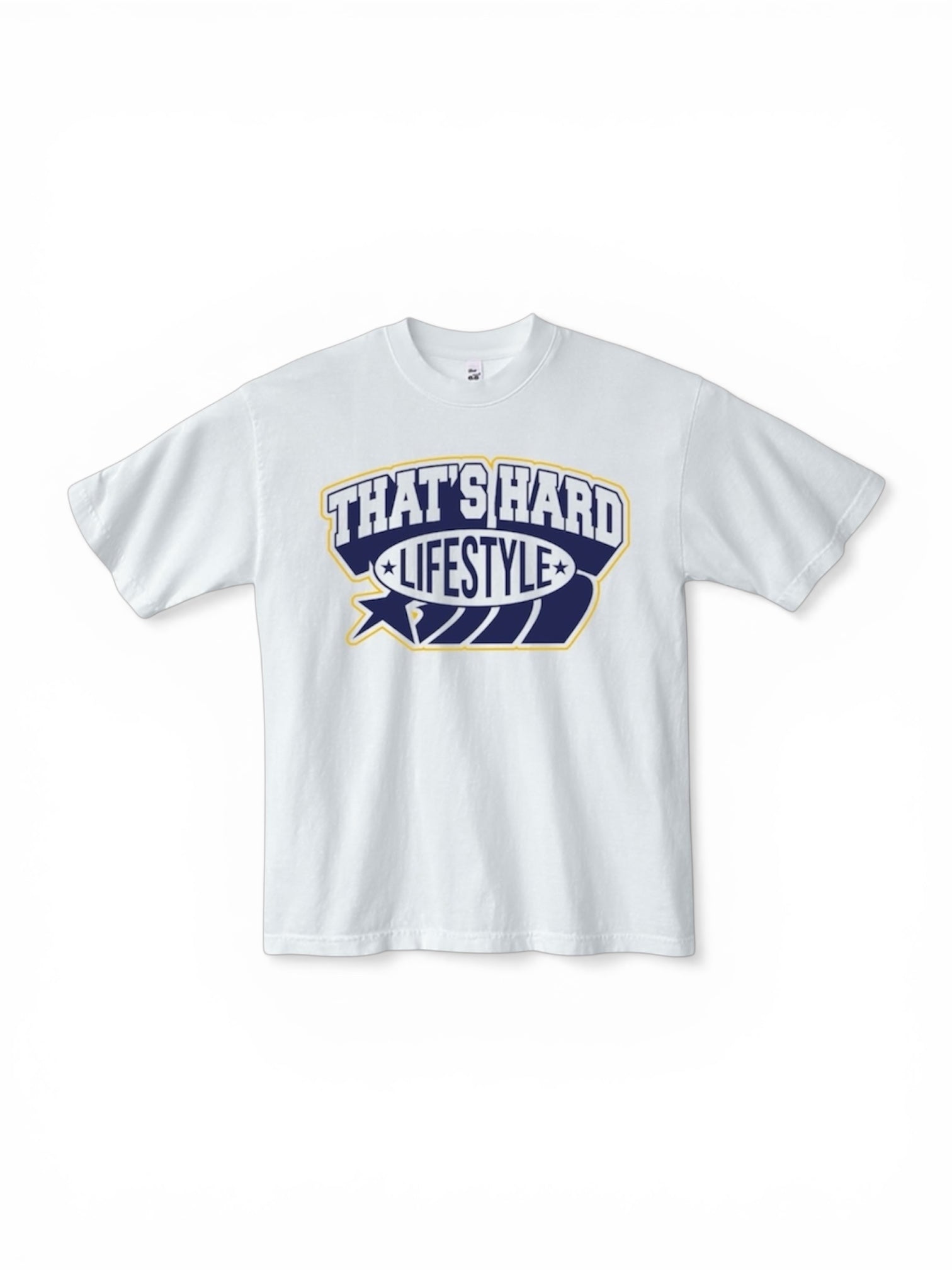 That’s Hard Collegiate Lifestyle Tee // White