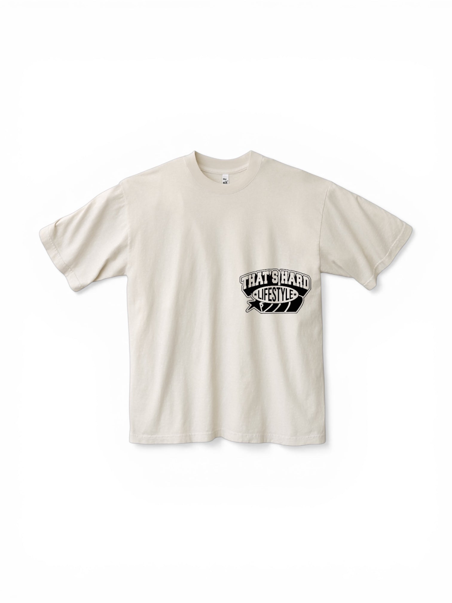 That’s Hard Collegiate Lifestyle Perfect Tee // Cream