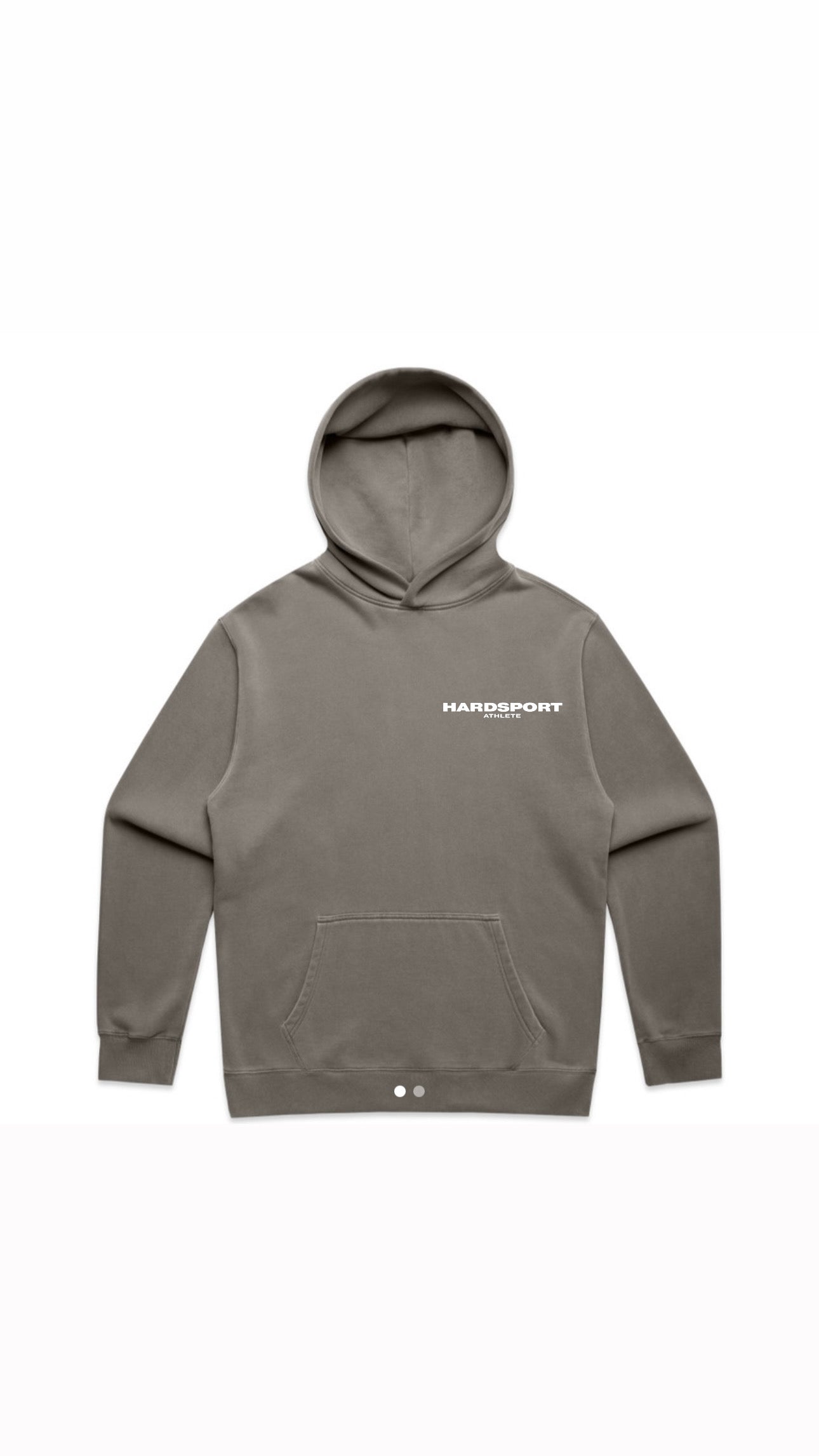 Hardsport Athlete Hooded Sweatshirt // Faded Grey