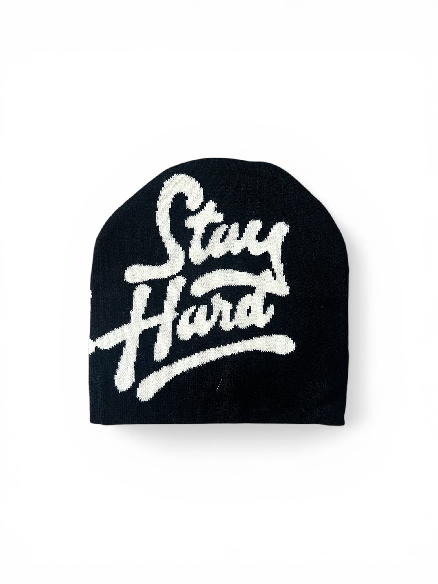Stay Hard Skull Beanie // Black/Natural