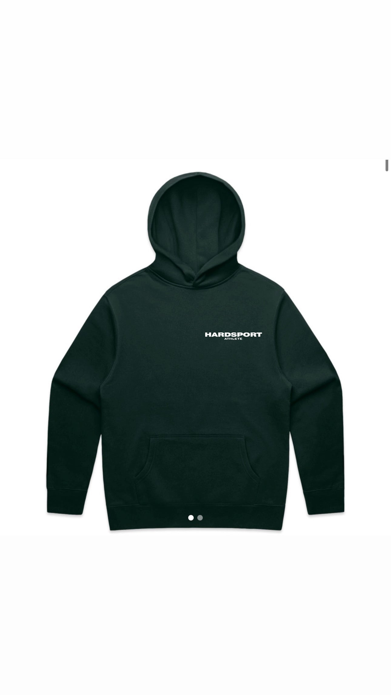 Hardsport Athlete Hooded Sweatshirt // Pine Green