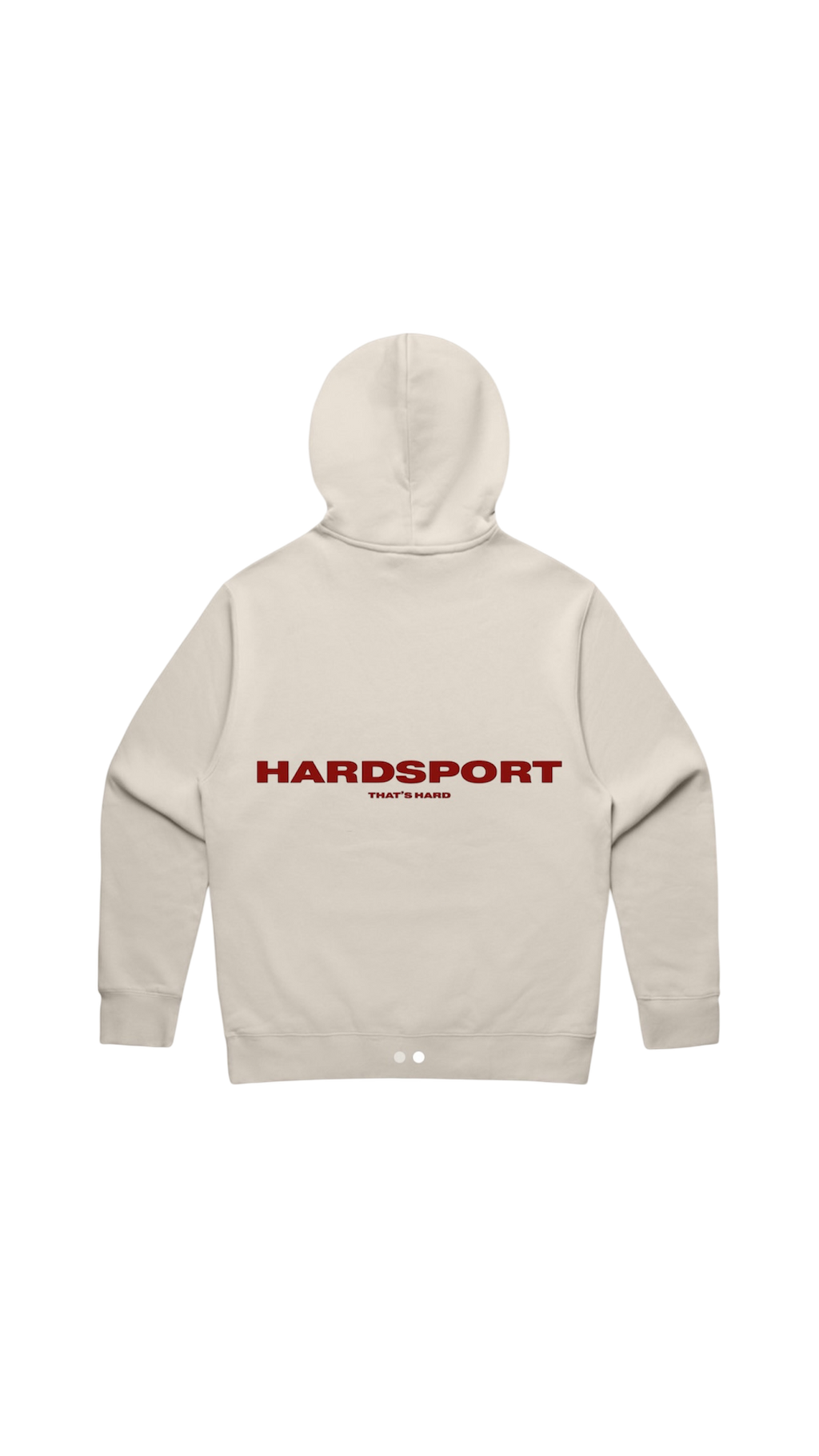 Hardsport Athlete Hooded Sweatshirt // Bone