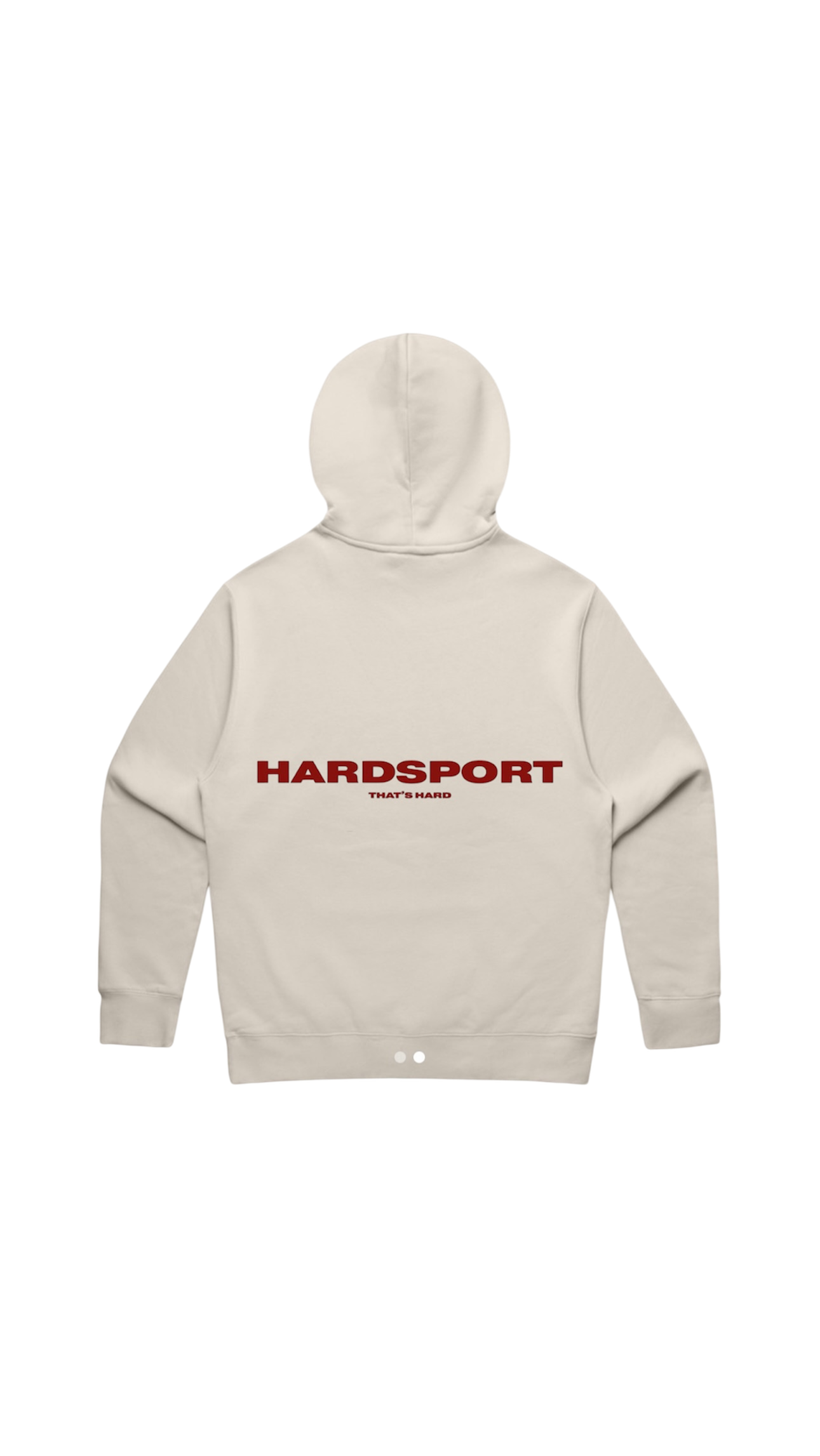 Hardsport Athlete Hooded Sweatshirt // Bone
