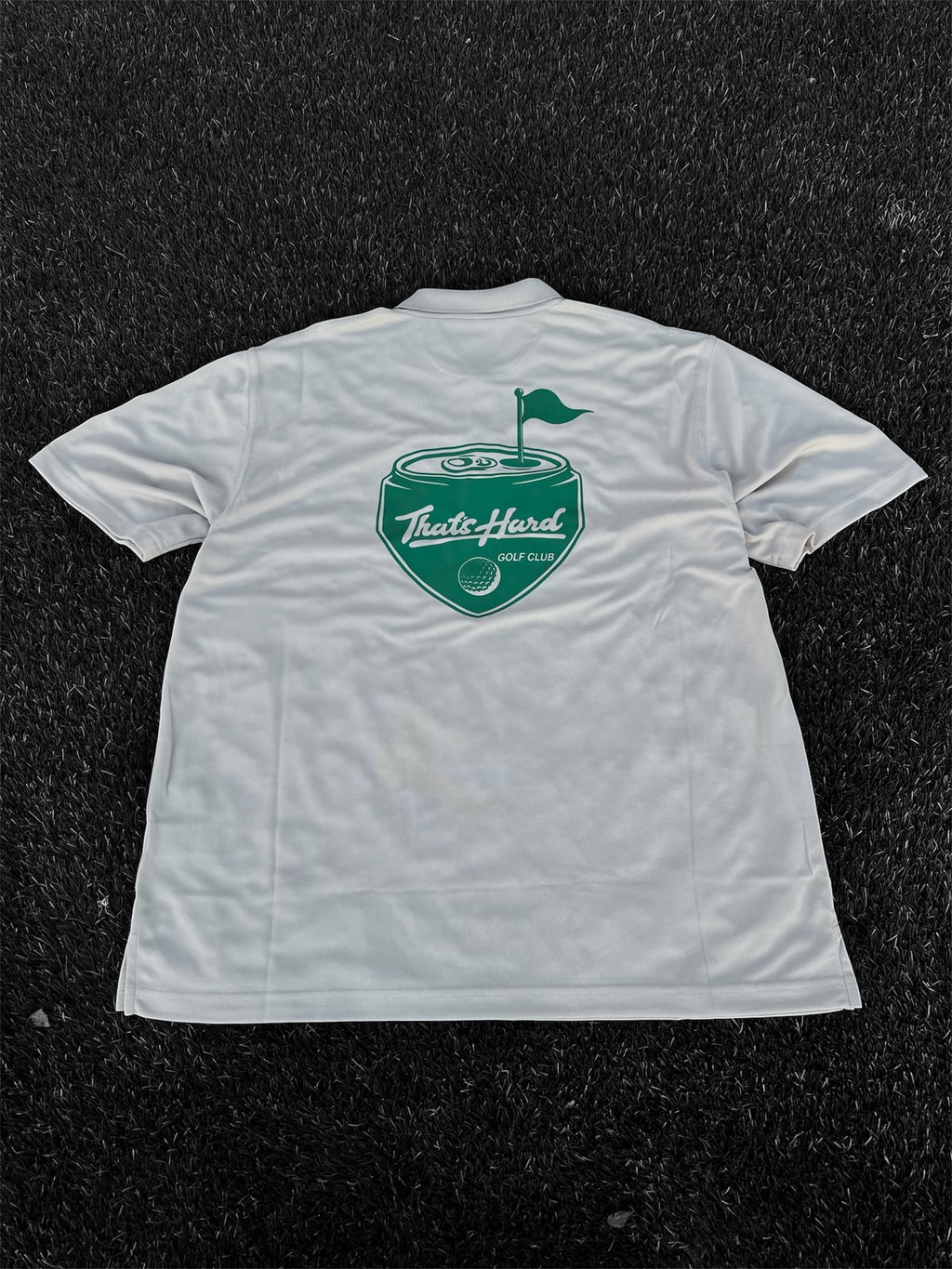 That’s Hard Golf Club Performance Polo // Cream