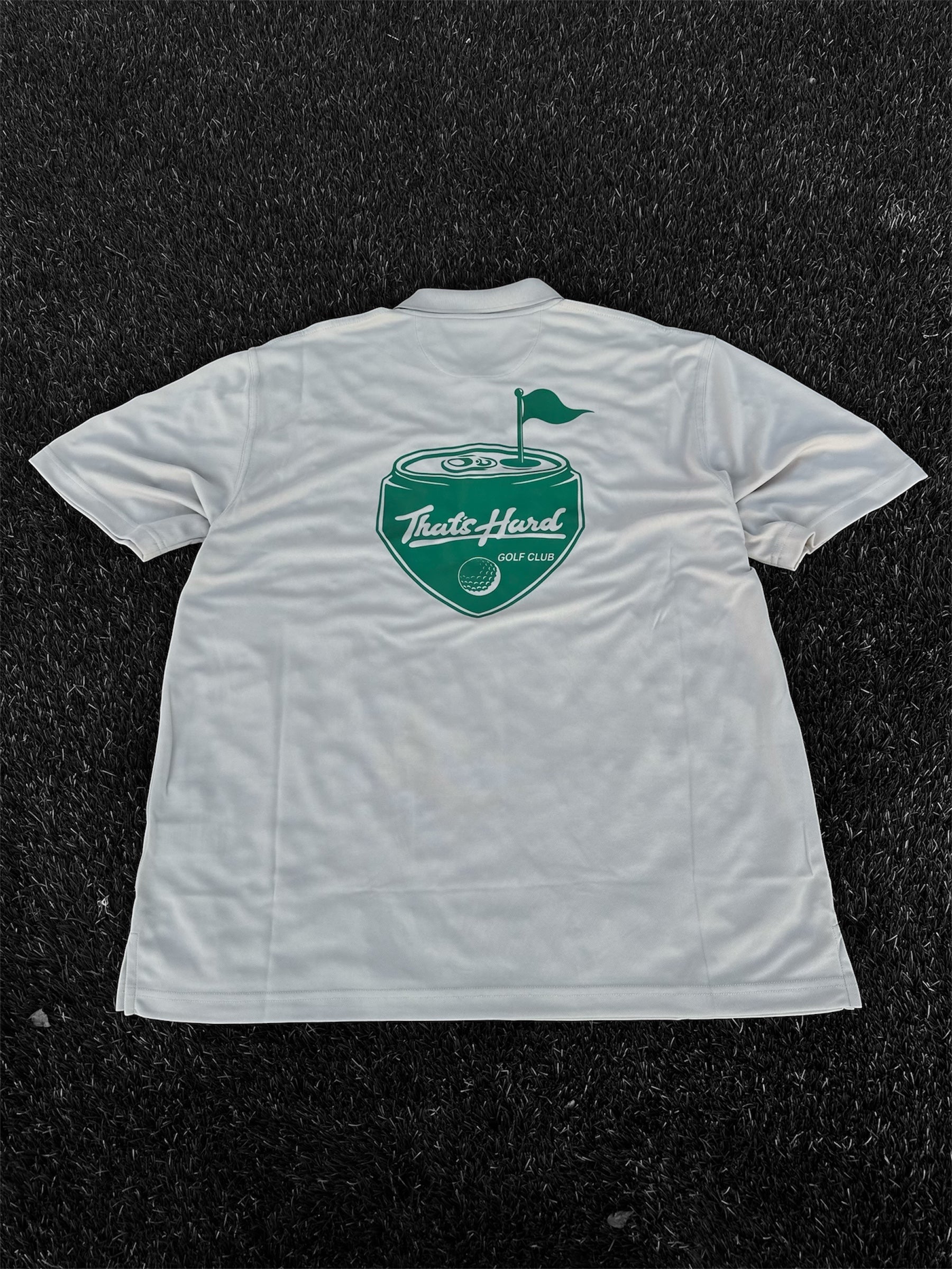 That’s Hard Golf Club Performance Polo // Cream