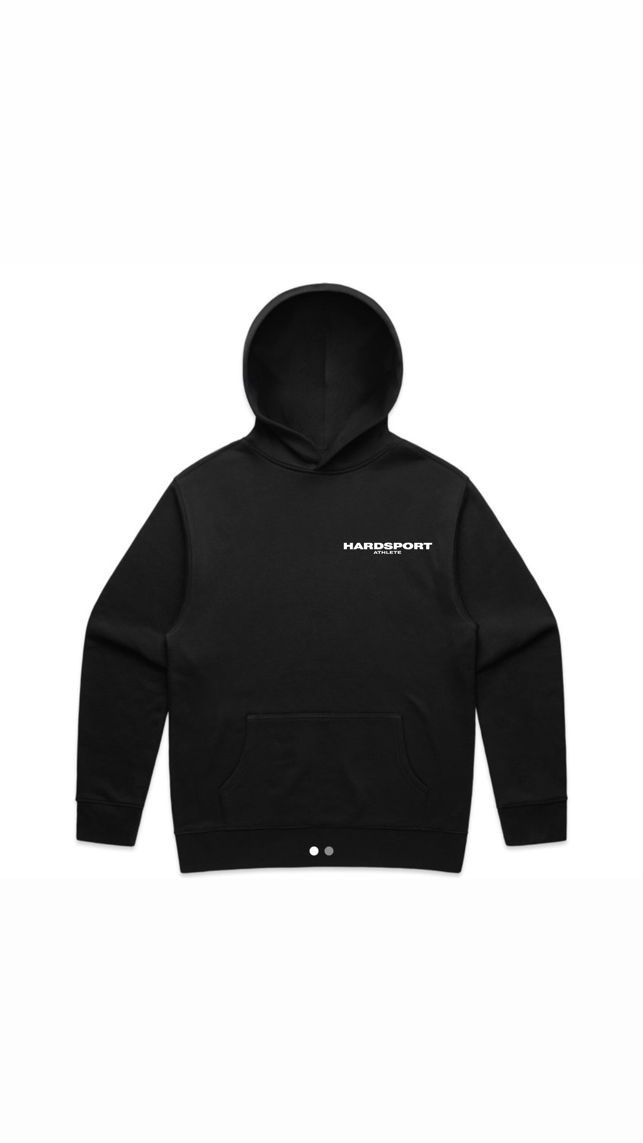 Hardsport Athlete Hooded Sweatshirt // Black