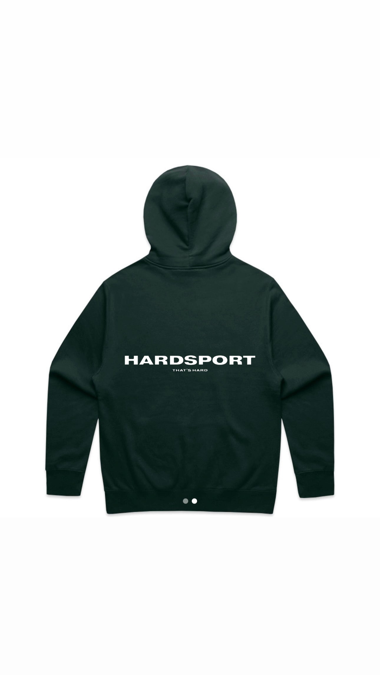 Hardsport Athlete Hooded Sweatshirt // Pine Green