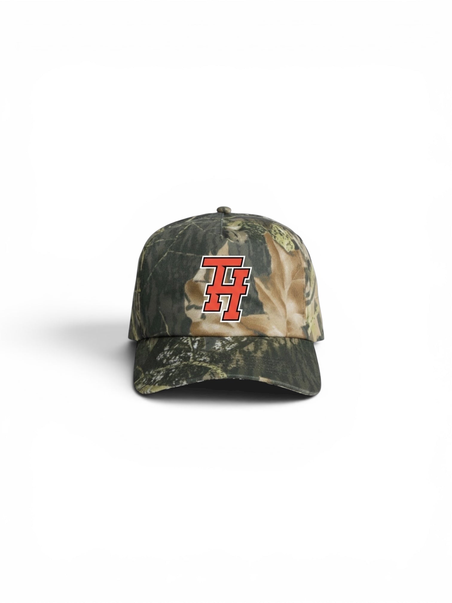 Hard Camo SnapBack // Camo w/ Orange