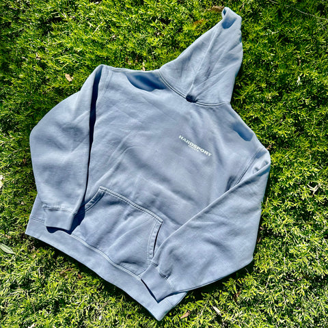 HardSport Athlete Heavyweight Hoodie // Faded Sky Blue